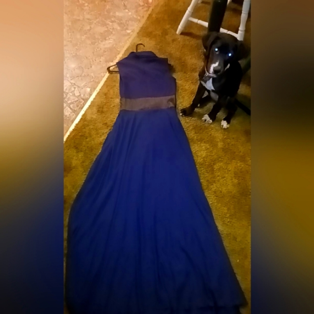Dark blue dress